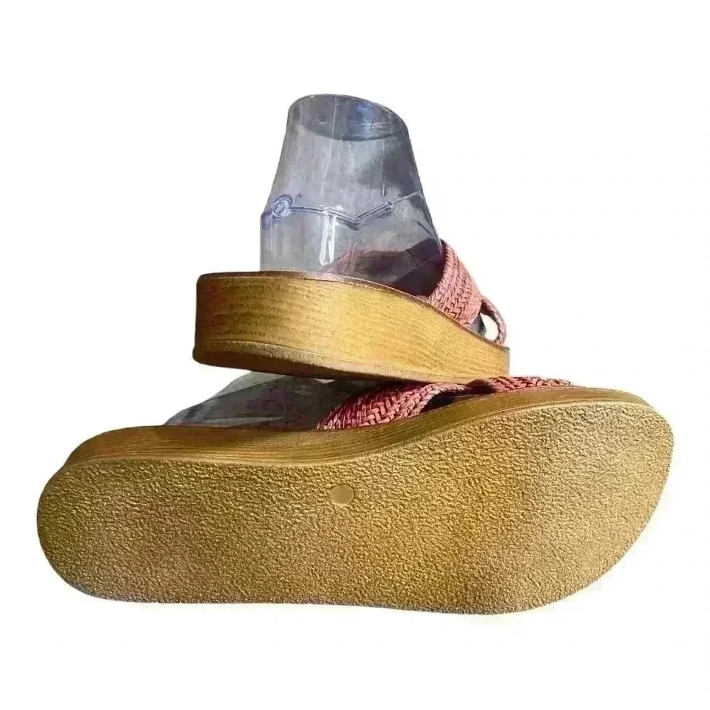 Mila Paoli Slide Sandals Women's Size 10‎ Mauve Weave - Picture 6 of 8